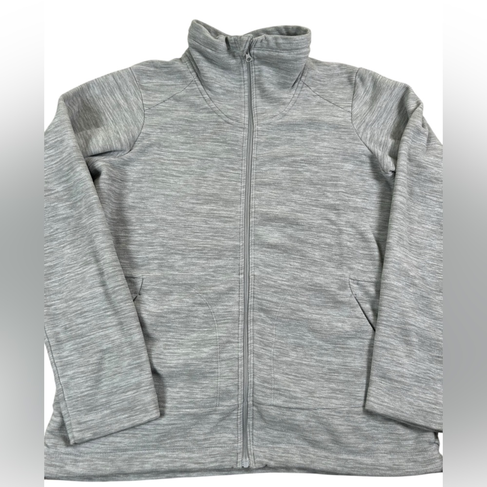 MOUNTAIN HARDWEAR Heather‎ Gray Full Zip Fleece Sweatshirt Women’s M